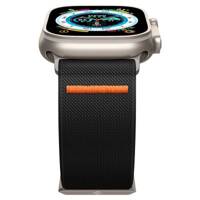 8. Pasek Spigen Fit Lite Ultra na Apple Watch 4/5/6/7/8/9/SE/Ultra (42/44/45/49 mm) - czarny
