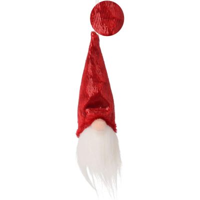 7. ZAWIESZKA DEKORACYJNA MIKOŁAJ 11CM CZERWONY