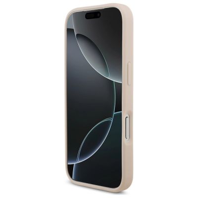 5. Etui Guess Grained Big 4G & Classic Logo na iPhone 17 Pro - różowe