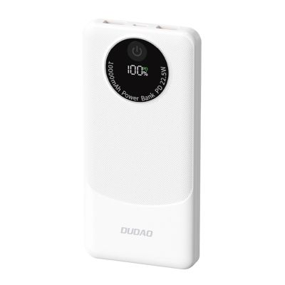 Powerbank Dudao K12 10000mAh PD22.5W USB-A, USB-C - biały