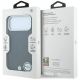 8. Etui BMW Sign Deboss Quilted Metal Logo MagSafe na iPhone 18 Pro Max / 17 Pro Max - ciemnoszare