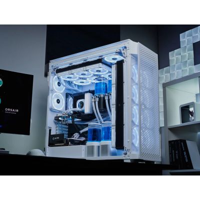 7. Corsair obudowa Super-Tower 9000D iCUE LINK AIRFLOW TP (White)