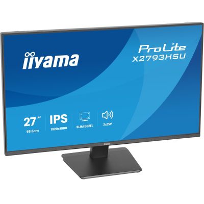 17. iiyama ProLite X2793HSU-B1 monitor komputerowy 68,6 cm (27") 1920 x 1080 px Full HD LED Czarny