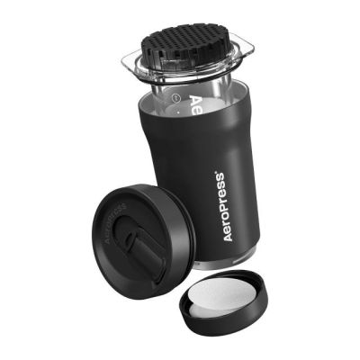 2. Zaparzacz do kawy Go Plus z kubkiem termicznym czarny AeroPress