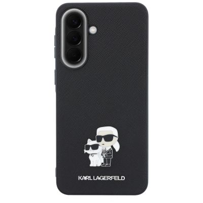 3. Etui Karl Lagerfeld Saffiano w/ K&C Metal Logo na Samsung Galaxy A57 5G - czarne