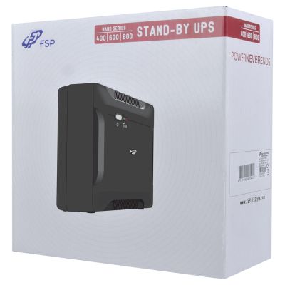 3. FSP Nano 600 zasilacz UPS Czuwanie (Offline) 0,6 kVA 360 W 2 x gniazdo sieciowe