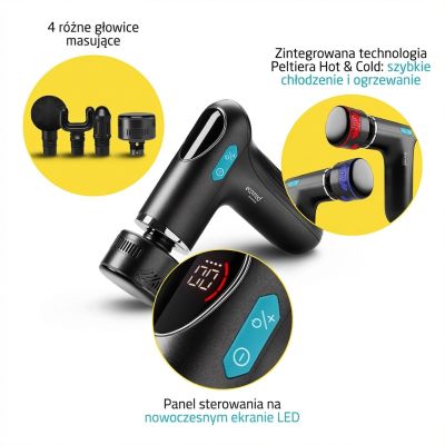 34. Masażer pistoletowy Medisana MG-50E z funkcją Hot&Cold