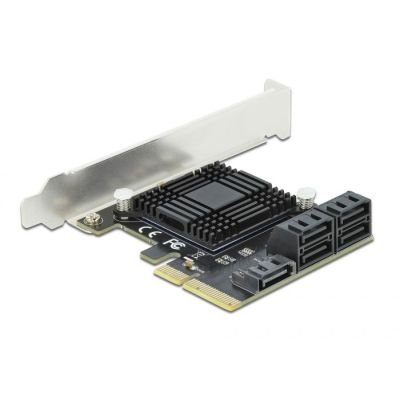 DeLOCK 5 portowy SATA PCI Express x4 Card - Konstrukcja niskoprofilowa