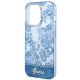 6. Etui Guess Porcelain Collection na iPhone 14 Pro Max - niebieskie