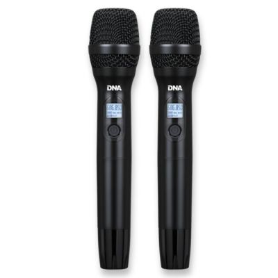 7. DNA XMIC 2 - Podwójny zestaw bezprzewodowy 2x mikrofon doręczny + odbiornik, pasmo UHF 518-542 MHz