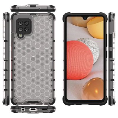 10. Honeycomb etui pancerny pokrowiec z żelową ramką Samsung Galaxy A42 5G przezroczysty