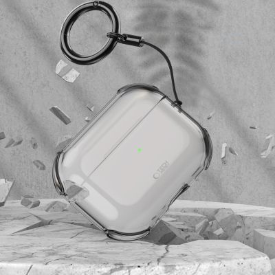 6. Etui Tech-Protect Bounce na AirPods Pro 3 - półprzezroczyste
