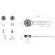 2. Uchwyt na licznik rowerowy Rockbros FK-307T stop tytanu - tytanowy