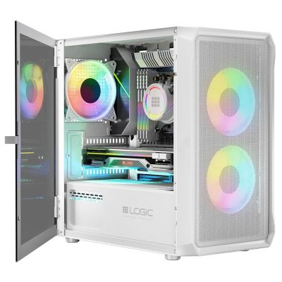 10. LOGIC OBUDOWA PORTOS ARGB MINI USB 3.0 WHITE