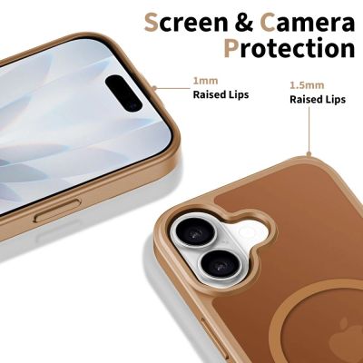 4. Etui Tech-Protect BasicMag MagSafe na iPhone 17 - brązowe