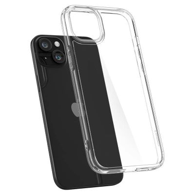14. Etui Spigen Crystal Hybrid na iPhone 15 Plus - przezroczyste