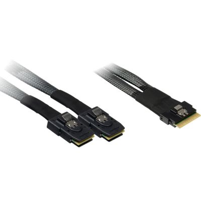 Inter-Tech Kabel SFF 8654-8x - SFF 8087-2x 0,75m