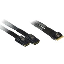 Inter-Tech Kabel SFF 8654-8x - SFF 8087-2x 0,75m