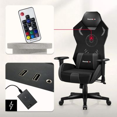 6. Fotel gamingowy Huzaro Combat 7.6 RGB Black