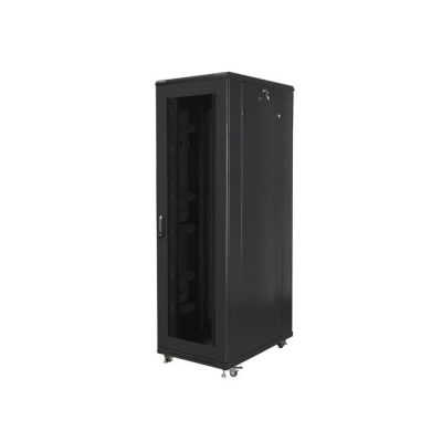 7. LANBERG SZAFA STOJĄCA RACK 19" 42U 800X1000 CZARNA drzwi perforowane
