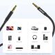 7. Kabel AUX Dudao L12S mini jack 3.5mm 1m 3 polowy stereo - czarny