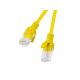 PATCHCORD KAT.5E UTP 0.25M ŻÓŁTY FLUKE PASSED LANBERG 10-PACK