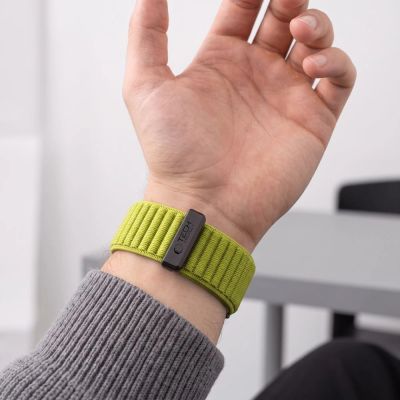 6. Pasek Tech-Protect NylonLoop na Garmin Fenix 5X / 5X Plus / 6X / 6X Pro / 7X / 8 / 8 Pro / 9 / 9 Pro (51 mm) - limonkowy