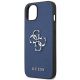 6. Etui Guess Saffiano 4G Metal Logo na iPhone 13 mini - niebieskie