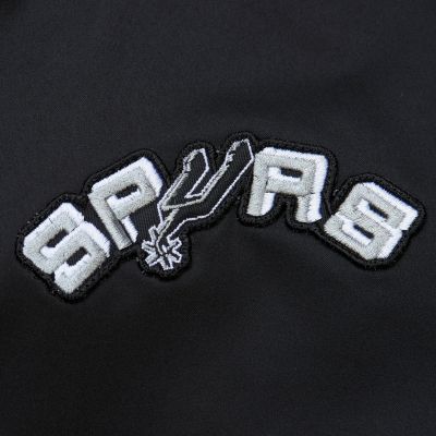4. Kurtka Mitchell & Ness Lightweight Satin Bomber San Antonio Spurs M SJKT6599-SASYYPPPBLCK