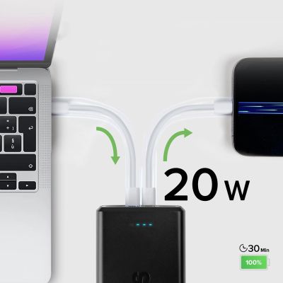 9. Powerbank SBS TTBB30000PD20K 30000 mAh 2 x USB-C 2 x USB-A - czarny