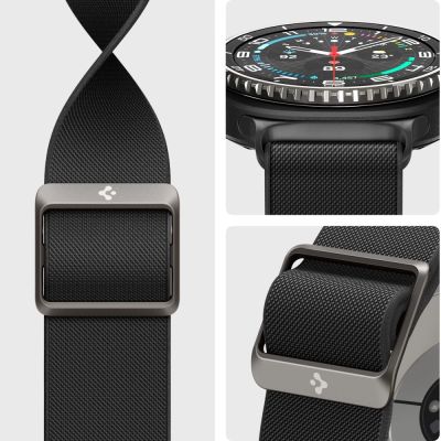 8. Pasek Spigen Fit Lite na Samsung Galaxy Watch 40 / 44 / 46 mm - czarny