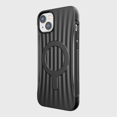 8. Raptic X-Doria Clutch Built Case etui iPhone 14 Plus z MagSafe pokrowiec plecki czarny