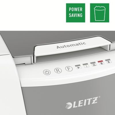 9. Leitz Niszczarka IQ AutoFeed 100, P4, 100 kartek, 34 l kosz