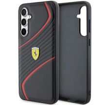 Etui Ferrari Twist Metal Logo na Samsung Galaxy S23 FE - czarne