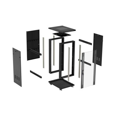 7. LANBERG SZAFA STOJĄCA RACK 19" 18U 600X800 CZARNA