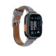 3. Skórzany pasek AMAZINGTHING Class Band do Apple Watch 45 / 46 / 49 mm - szary