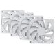 5. HYTE FAN- -FA12-WW-4 system chłodzenia komputerów Obudowa komputera Wentylator 12 cm Biały 4 szt.