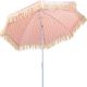 3. PARASOL PLAŻOWO OGRODOWY Z FRĘDZLAMI 174CM CZERWONY