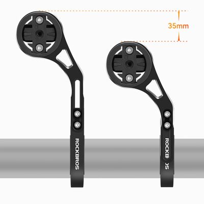3. Uchwyt rowerowy 2w1 Rockbros FK-301 na kierownicę do licznika/nawigacji i kamerki/oświetlenia - czarny