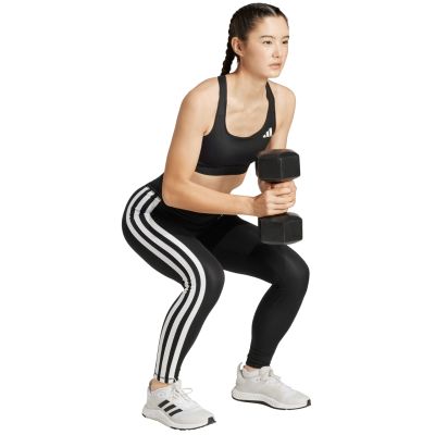 12. Legginsy damskie adidas Optime Essentials 3-Stripes 7/8 czarne JD6545