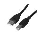 Kabel Lanberg CA-USBA-10CC-0018-BK (USB 2.0 M - USB 2.0 M; 1,8m; kolor czarny)