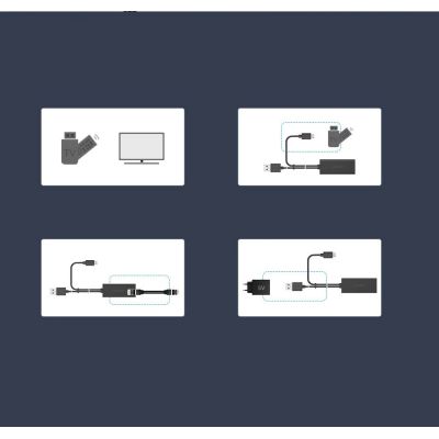 5. Karta sieciowa Ugreen 30985 zewnętrzna do Chromecast ze złączami micro USB / USB-A 100Mb/s 1m - czarna
