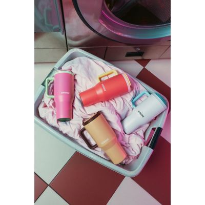 17. Kubek termiczny ze słomką Kambukka Rio Tumbler 950ml, Pink Papaya