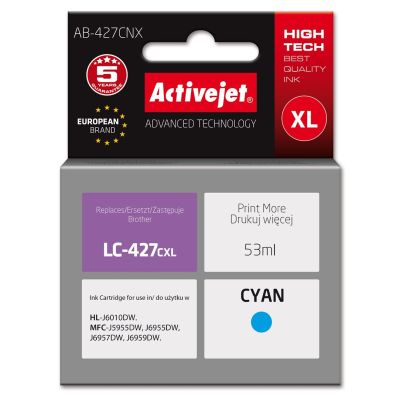 Activejet AB-427CNX Tusz (zamiennik Brother LC-427CXL; Supreme; 53 ml; niebieski)