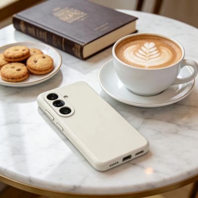 5. Etui Tech-Protect Silicone MagSafe na Samsung Galaxy S26+ - beżowe
