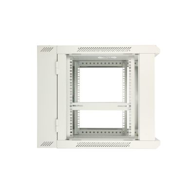 10. Extralink Szafa rack 12U 600x600 AZH Szara montowana na ścianie, dwusekcyjna