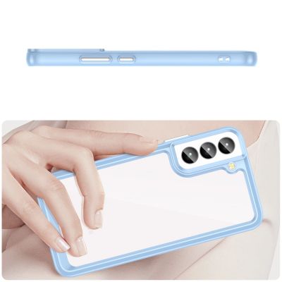 5. Outer Space Case etui Samsung Galaxy S23 pokrowiec z elastyczną ramką niebieskie