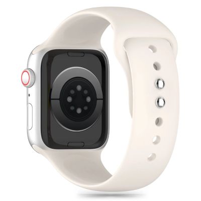 2. Pasek Tech-Protect Silicone na Apple Watch 4 / 5 / 6 / 7 / 8 / 9 / SE (38 / 40 / 41 mm) - beżowy