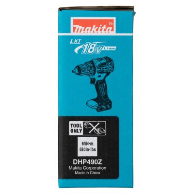 Makita DHP490Z wkrętak zasilany/zakrętark udarowy 1900 RPM Niebieski, Czarny