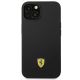 3. Etui Ferrari Silicone Metal Logo na iPhone 14 - czarne